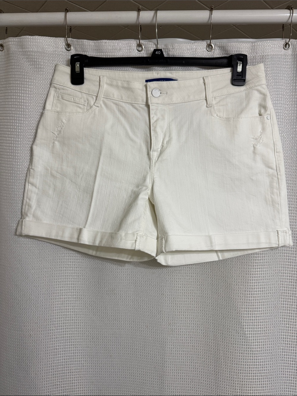 Apt. 9 white denim shorts.  Size 12